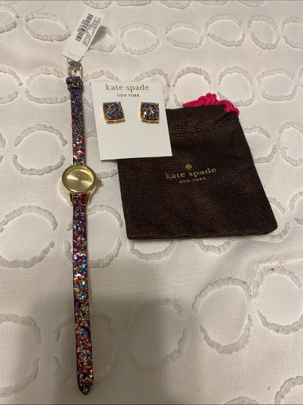 Kate Spade Multicolor Glitter Earrings